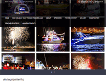 Tablet Screenshot of mocholidayboatparade.com